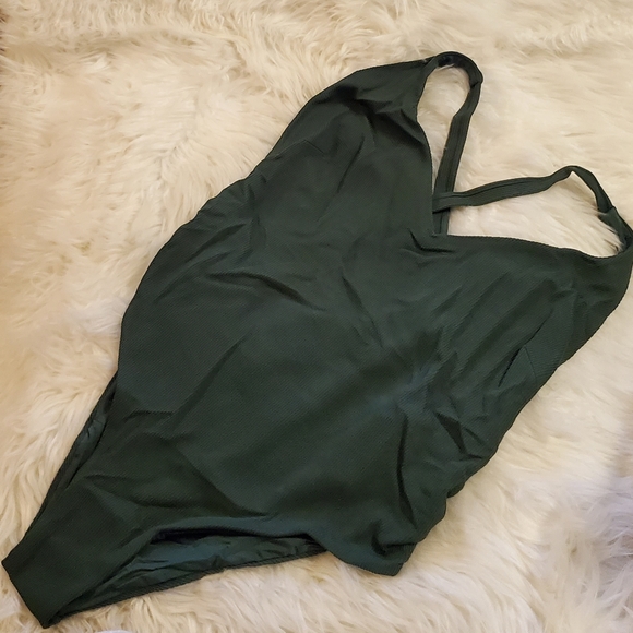 Toluca Swim Venus Midi Long Cross-back one-piece - Palm - Picture 3 of 15